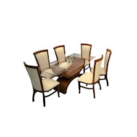 HYS COMEDOR + 6 SILLAS AJACCIO HYS